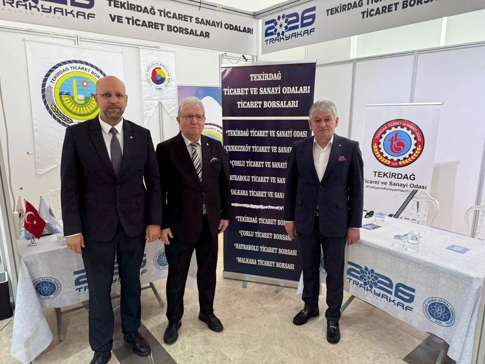 Tekirdağ Ticaret ve Sanayi Odaları ile Ticaret Borsaları Standını Ziyaret Edildi